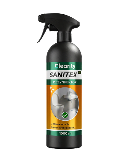 Dezynfektor do Łazienki i Sanitariat&oacute;w 1L &ndash; Clearity Sanitex PRO